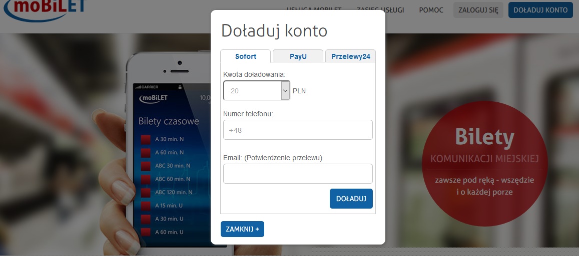 sofort w mobilet