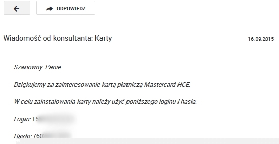 zrzut karta