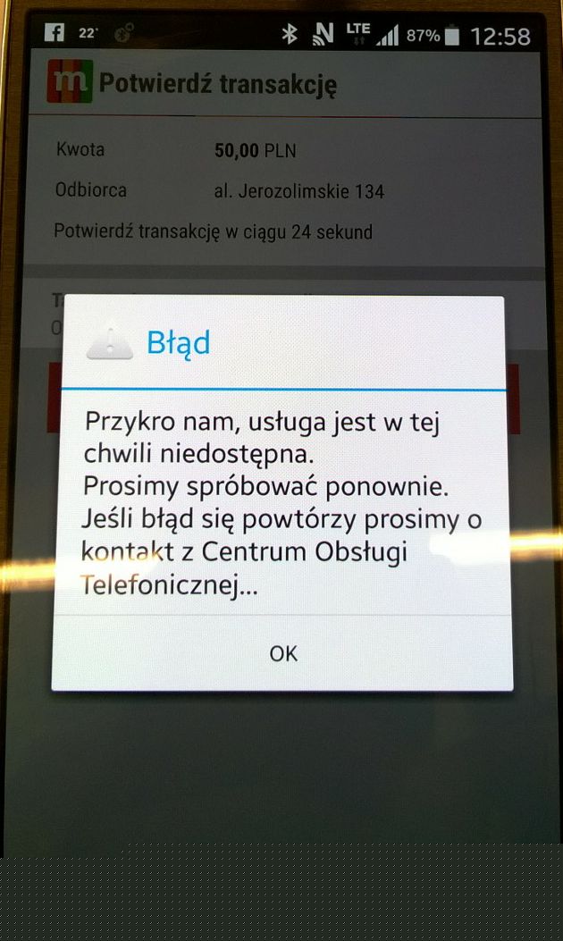 Blik awaria